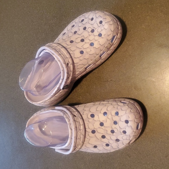 CROCS Mauve Mist/Violet Classic Sz 10 Platform Mules/Clogs Sandals NWOT - Picture 3 of 11